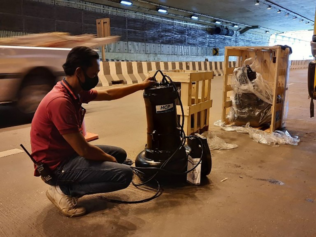 ระบายน้าท่วมขังในอุโมงค์ - จังหวัดขอนแก่น