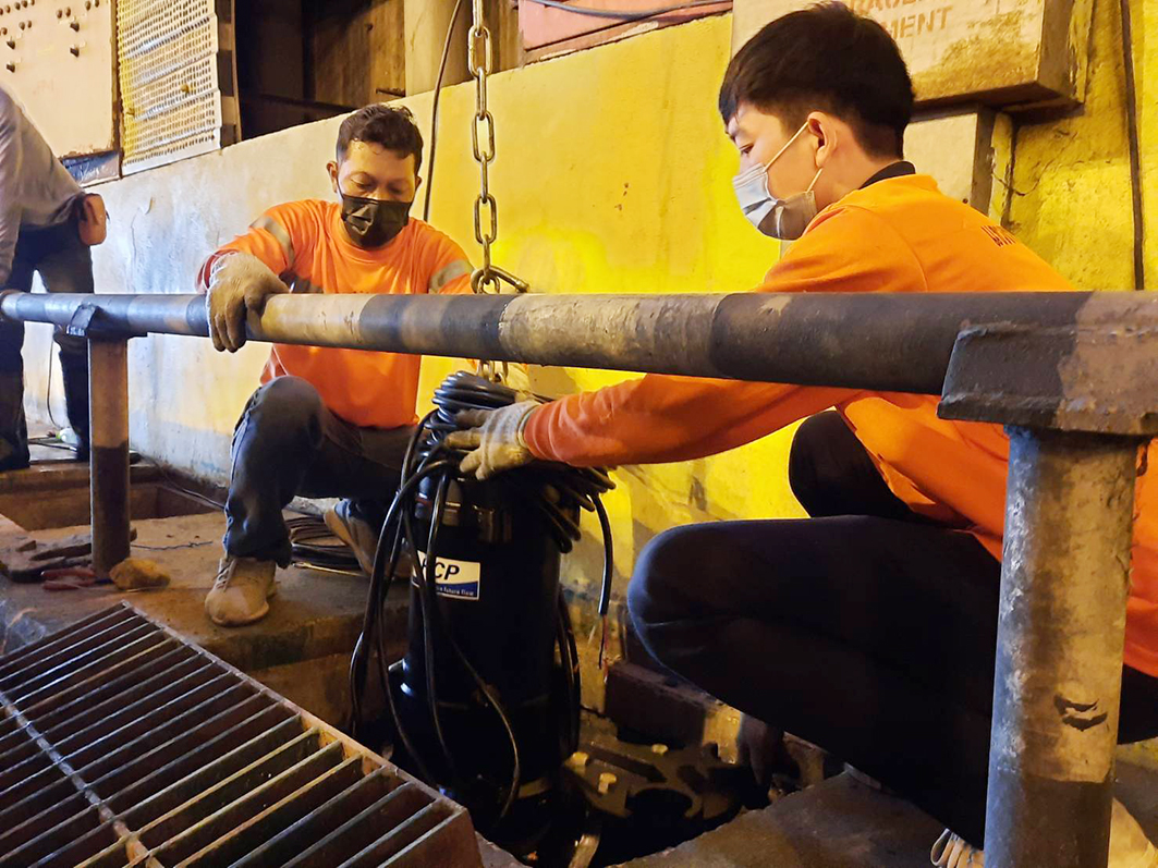 ระบายน้าท่วมขังในอุโมงค์ - จังหวัดขอนแก่น